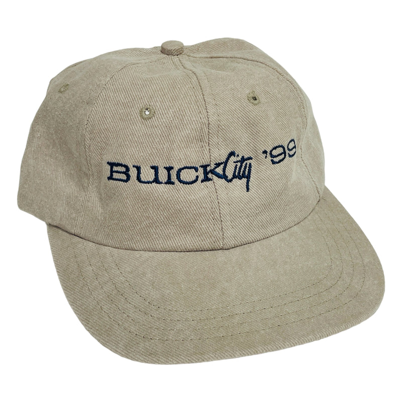 Buick City 99' 1999 Voyager Made In USA Beige Strapback Cap Hat