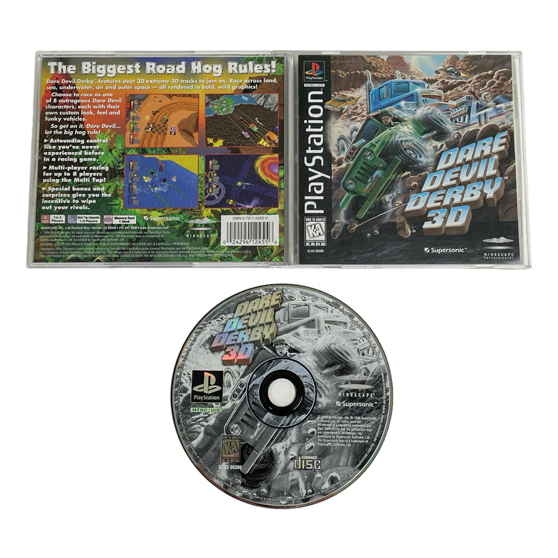 Dare Devil Derby 3D Sony Playstation 1 PS1 Video Game