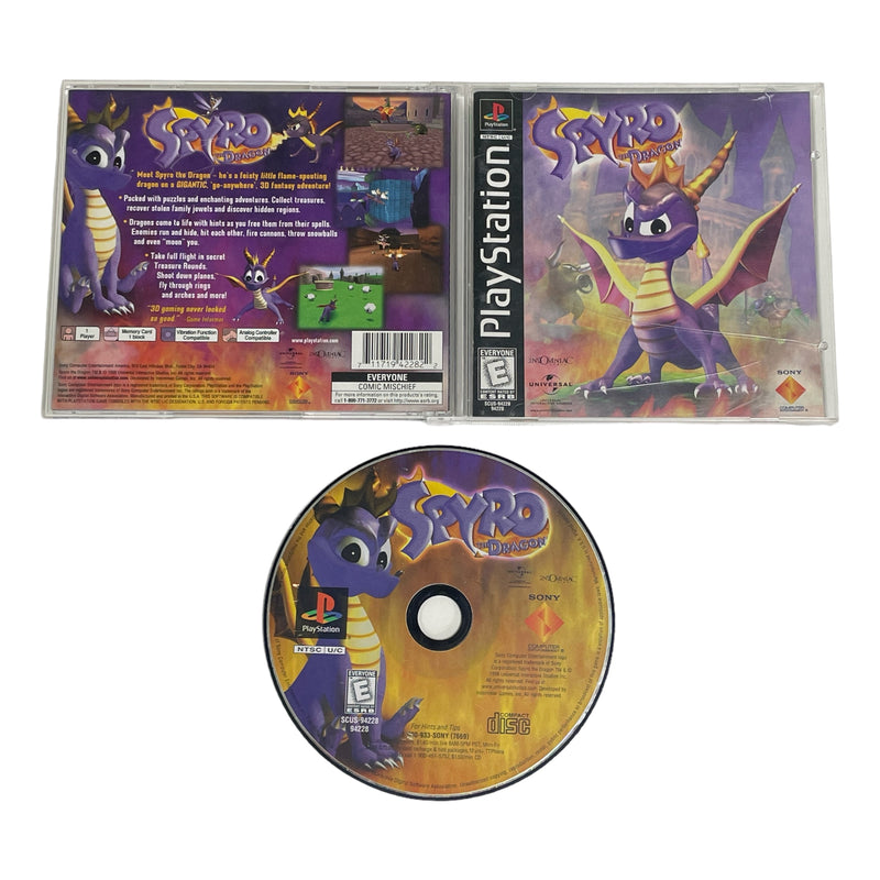 Spyro The Dragon Sony Playstation 1 PS1 Video Game