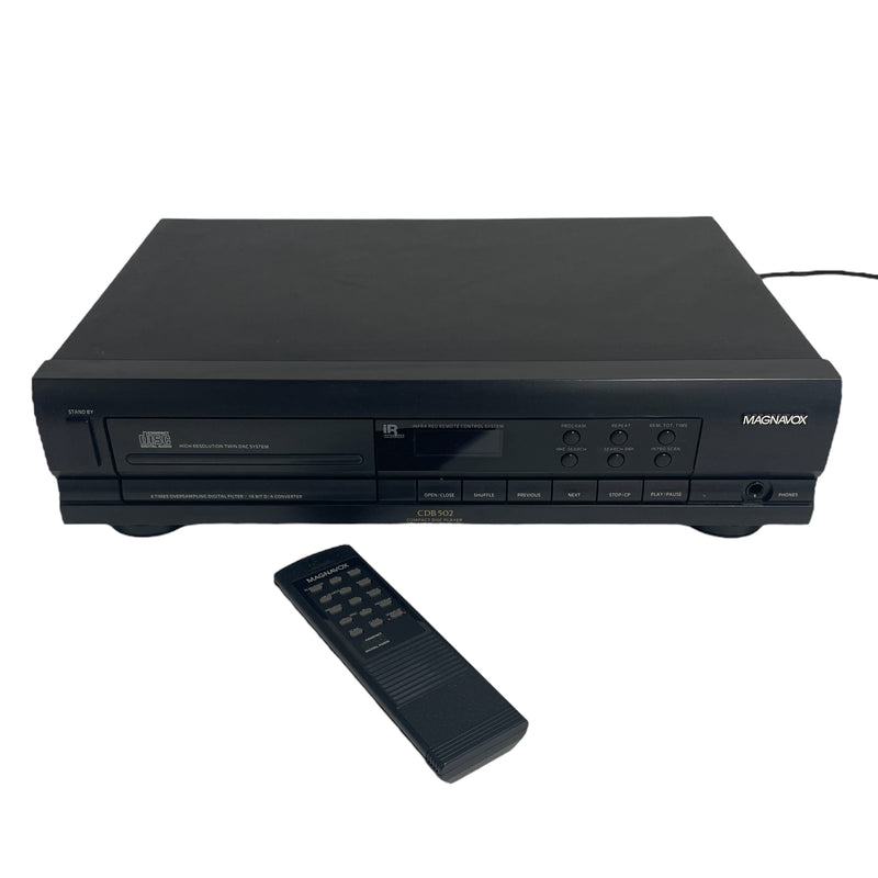 Magnavox Single Compact Disc CD Player CDB 502 w/ Remote
