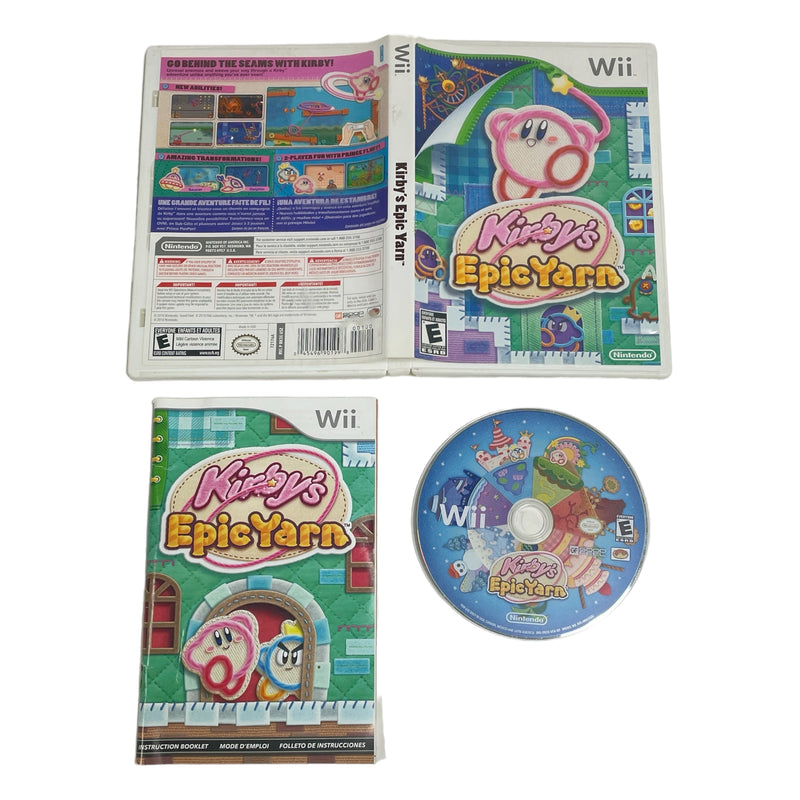 Kirby's Epic Yarn Nintendo Wii Video Game
