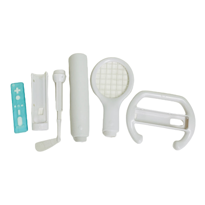 CTA 6-in-1 Sports Pack White Video Game Accessory Bundle For Nintendo Wii