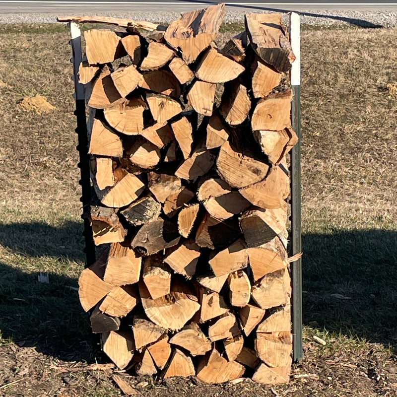 Ovadeks Split Mixed Hardwood 1/4 Face Cord (2'x4') Firewood Stack