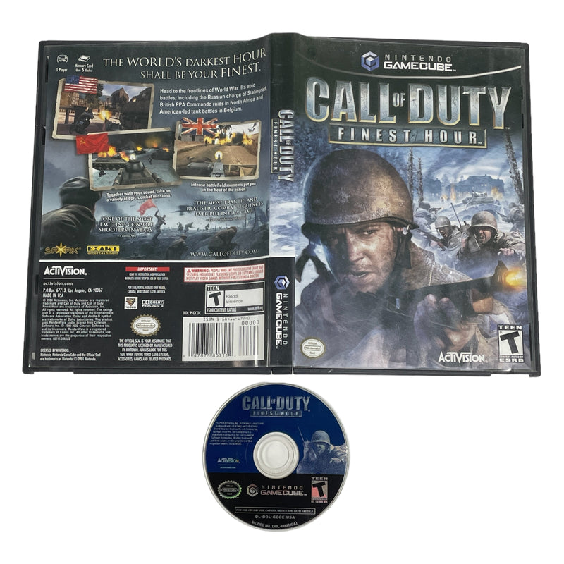 Call of Duty Finest Hour Nintendo GameCube Video Game
