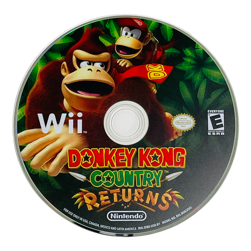 Donkey Kong Country Returns Nintendo Wii Video Game Disc