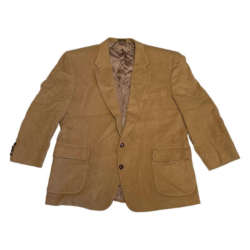 Stafford Mens Beige Tan 40% Camel Hair 40% Wool Sport Coat Blazer Jacket