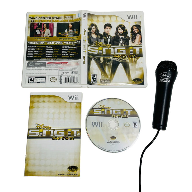 Disney Sing It Party Hits w/ Microphone Mic Nintendo Wii Video Game