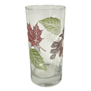 (4) Libbey Autumn Fall Leaf Leaves 16 oz Glass Tumblers