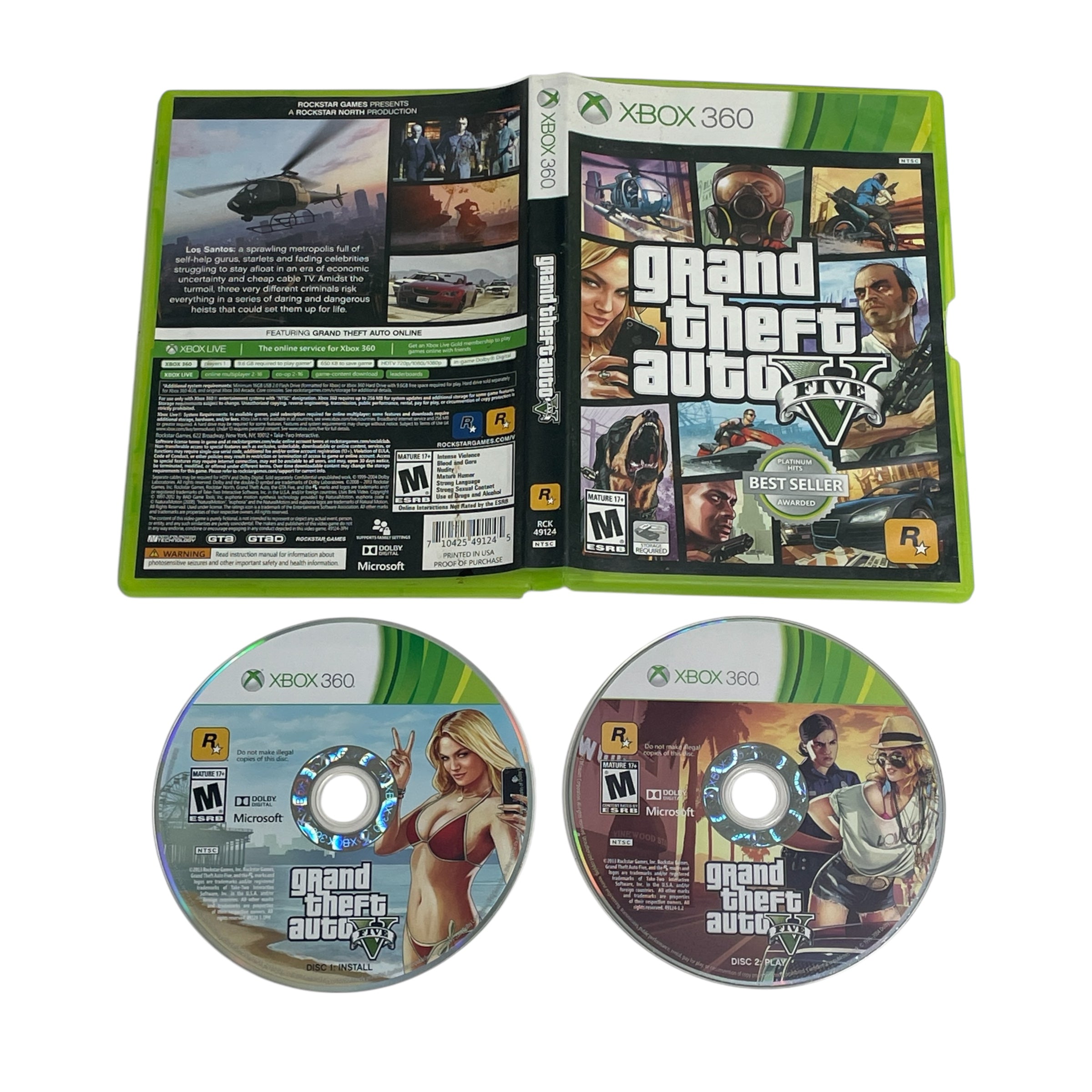 Grand Theft Auto V GTA 5 Platinum Hits Microsoft Xbox 360 Video Game IMG 4403 