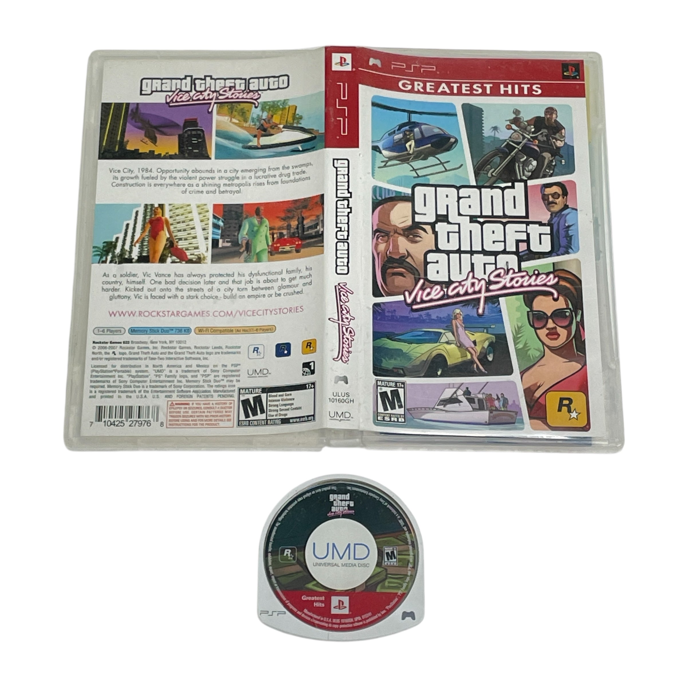 Jeu PS1 GRAND THEFT AUTO VICE CITY - Version Loose, Bon État, Fonctionnel