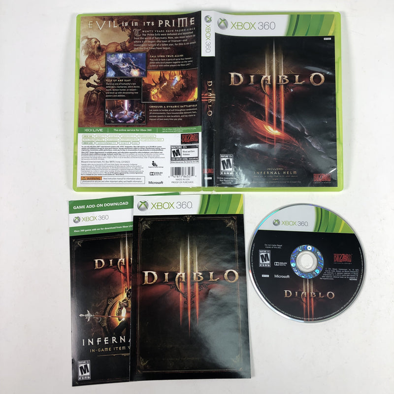 Diablo III (3) Microsoft Xbox 360 Video Game