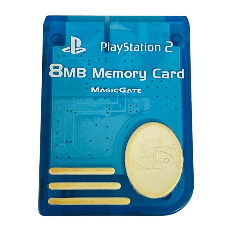 Nyko MagicGate Sony Playstation 2 PS2 8MB Clear Blue Memory Card PS-80516