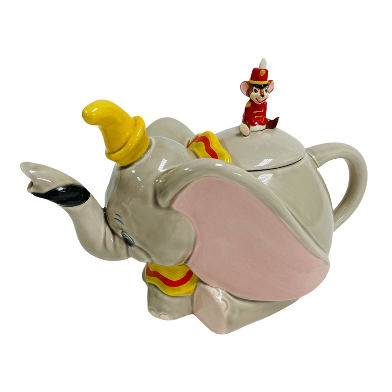 Disney Dumbo w/ Timothy Mouse Lid Ceramic Teapot