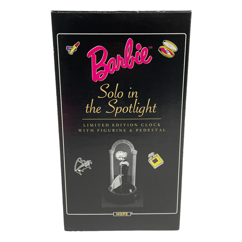 Barbie Solo In The Spotlight Limited Edition Clock w/ Figurine & Pedestal