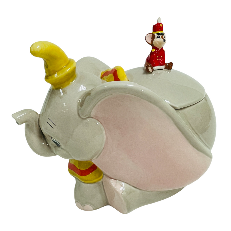 Disney Dumbo w/ Timothy Mouse Lid Ceramic Cookie Jar