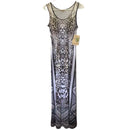 One World Womens Sleeveless Cheetah Print Dress