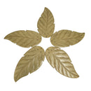 Hampton Bay Beige Wood Antigua Palm Leaf 5 pc Ceiling Fan Replacement 24" Blades