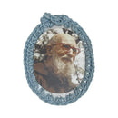 Vice Postulator Cloth Touched Tomb of Fr. Solanus Casey Last Words "I Give My Soul To Jesus Christ" Blue Relic