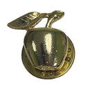 Gold Tone Apple Teacher Appreciation Gift 1/2" Brooch Pin