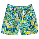 Kanu Surf Womens Groovy Hippie Floral Flowers Swim Trunks Swimsuit Board Shorts