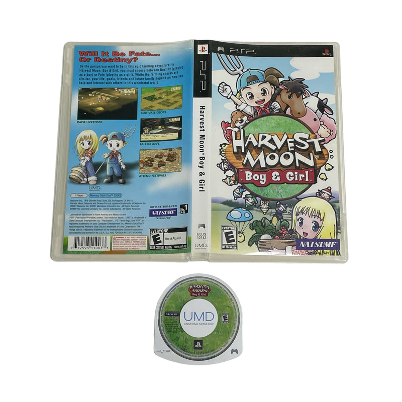 Harvest Moon Boy & Girl Sony Playstation Portable PSP Video Game