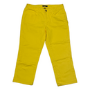 Chaps Womens Yellow Slimming Fit Stretch Capri Jean Pants