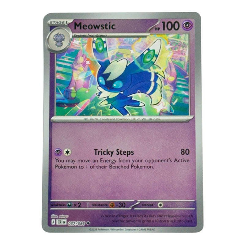Meowstic 2026 Pokemon Chaos Rising Uncommon Card 037/086