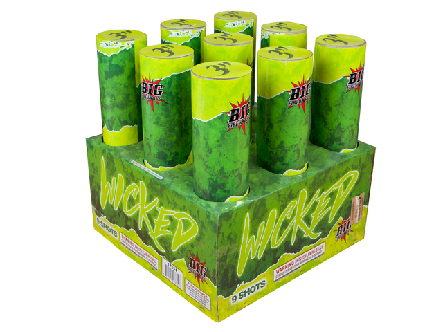 Big Fireworks Wicked 9 Shot 3" Super Finale Box