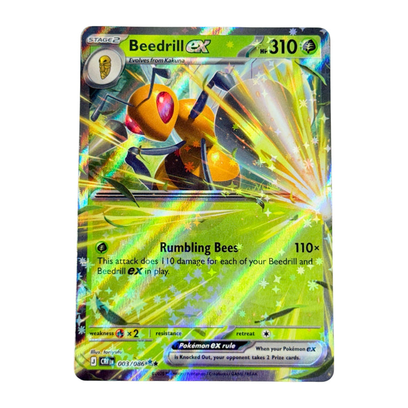 Beedrill ex 2026 Pokemon Chaos Rising Double Rare Card 003/086