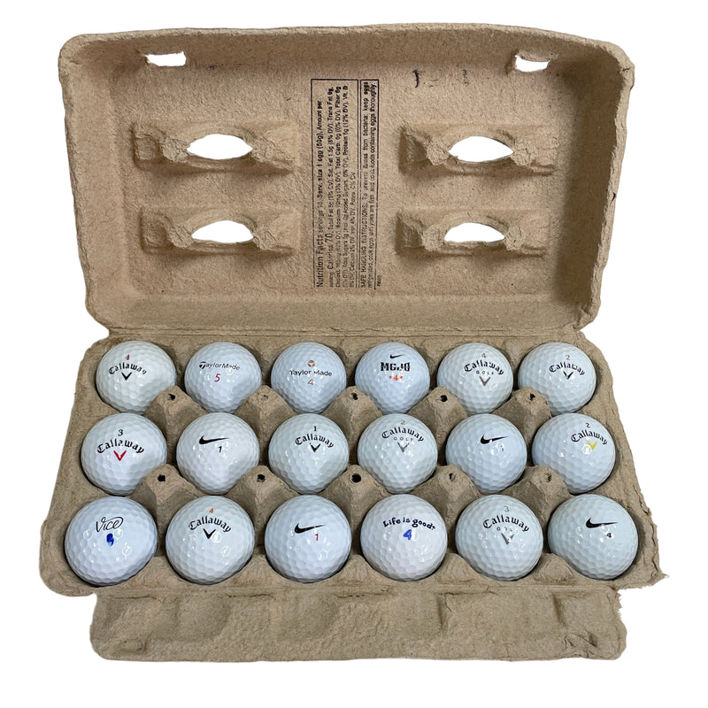 (18) Nike Callaway Taylor Made Assorted Mixed White Golf Balls