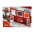 Nick Chubb 2023 Panini Absolute Tools of the Trade Triple Patch /49 Football Card TOTT-NC