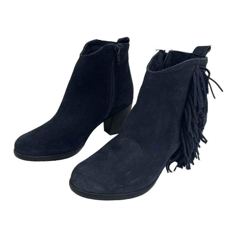 Matisse Cloey Womens Suede Fringe Zip High Heel Ankle Boots