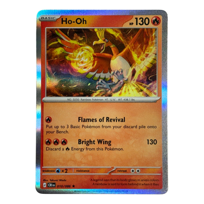 pokemon ho oh cards Ho-Oh 2026 Pokemon Chaos Rising Rare Card 010/086