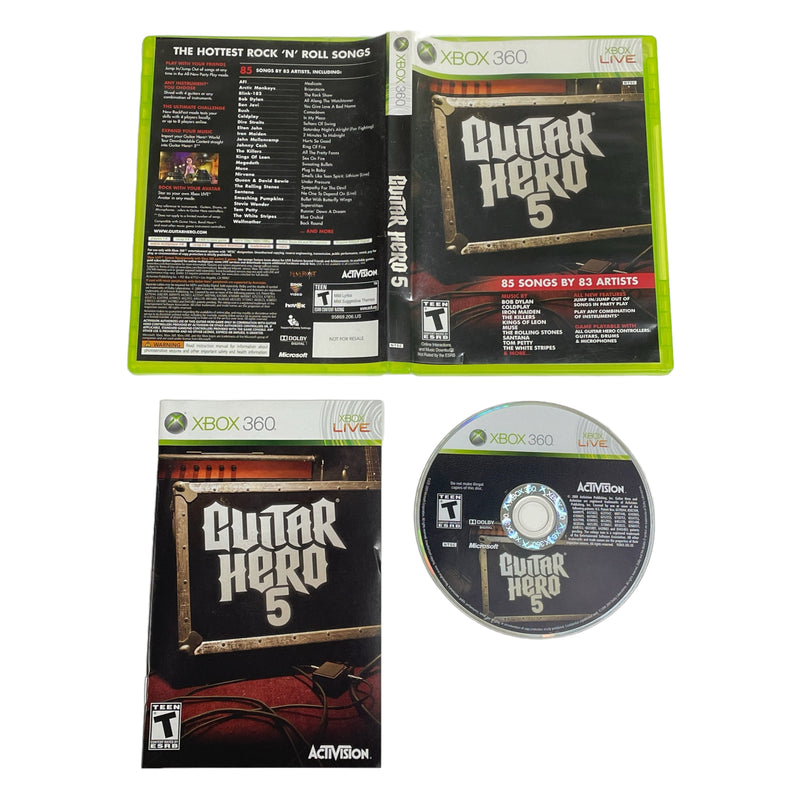 Guitar Hero 5 Microsoft Xbox 360 Video Game