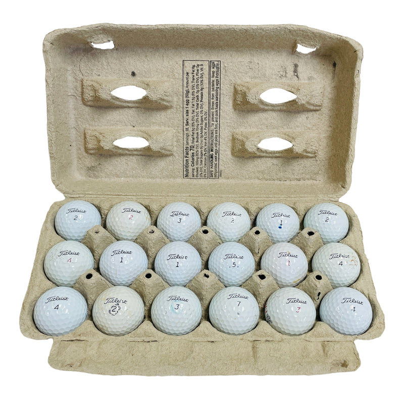 (18) Titleist Assorted Mixed White Golf Balls