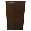 60.5" Standard Brown Metal Storage 12 Gun Cabinet