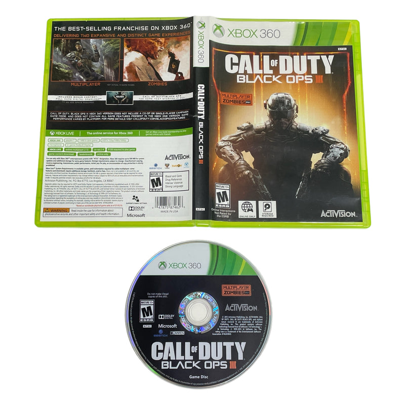 Call of Duty Black Ops III COD BO 3 Microsoft Xbox 360 Video Game