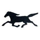 Black Metal Mustang Horse 27.5 x 13" Wall Art Decor Sign