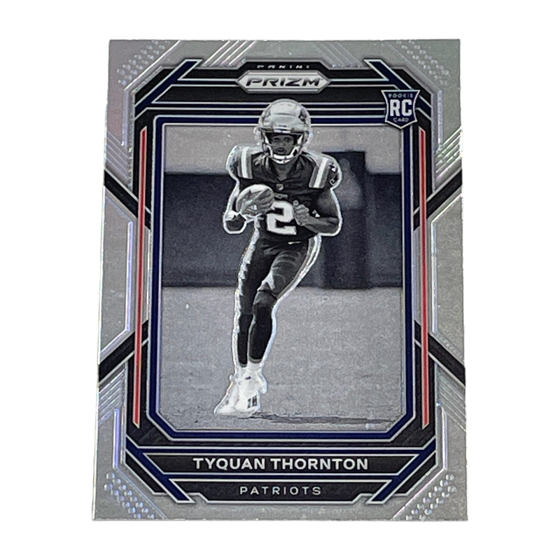 Tyquan Thortan New England Patriots 2022 Panini Prizm Silver Negative Card