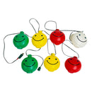 CP Products Happy Smiley Face 7 Pc Blow Mold Patio String Lights Set w/ Box
