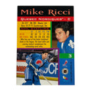 Mike Ricci 1994-95 Topps Stadium Club First Career Hat Trick Hockey Card