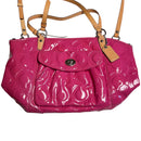 Coach Leah Signature Embossed Logo Leather Tote Bag 13178