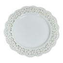 Pier 1 White Porcelain Doily Lace Edge 7.5" Dessert Salad Plate