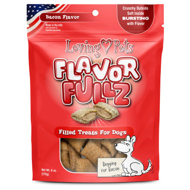 Loving Pets Flavor Fullz Filled Dog Treats 6 oz. Bag