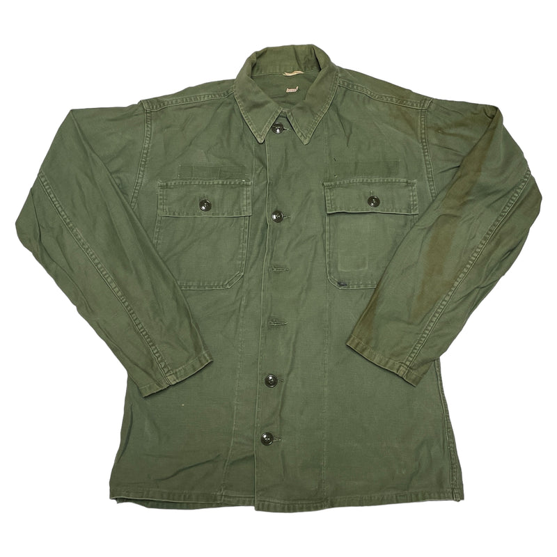 US Army Vietnam Mens Green Cotton Sateen Shirt & 34x35 Trousers Pants OG-107
