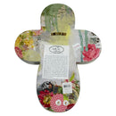 Kelly Rae Roberts Floral Flowers 12.5"x9.5" Love Cross