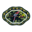 Andrea by Sadek Macaw Collection Siddhia Hutchinson Parrot Floral 6" Trinket Plate Dish