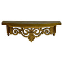 Dart Industries 1969 MCM Hollywood Regency 21"x8" Gold Ornate Wall Shelf