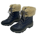 Clarks Mazlyn Arctic Womens Leather Faux Fur Lace Up Snow Boots
