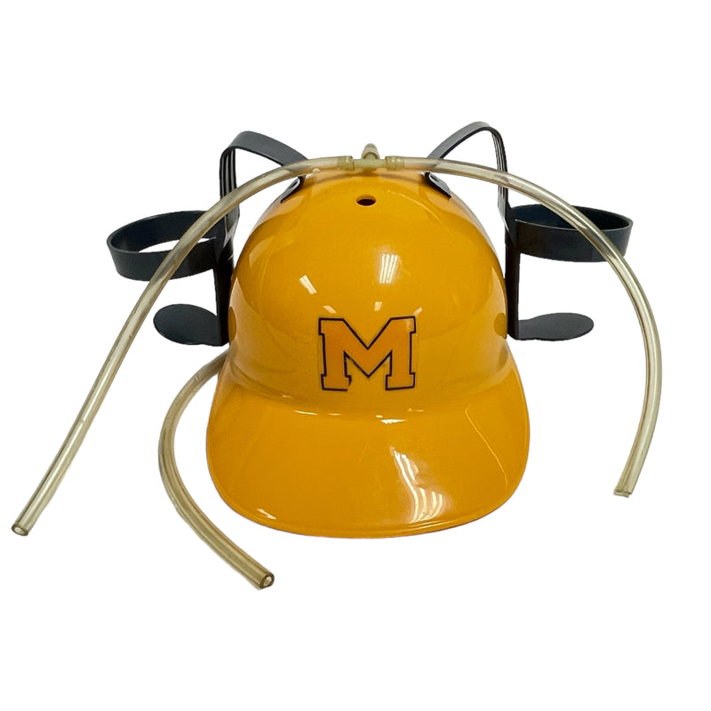 Sports Products 1969 University of Michigan Wolverines Beer Soda Drinking Helmet Hat